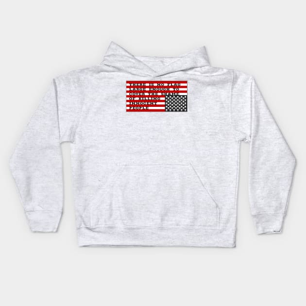 Patriotism (TM) Kids Hoodie by WallHaxx